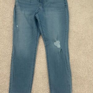 a.n.a Distressed Denim Skinny Jeans